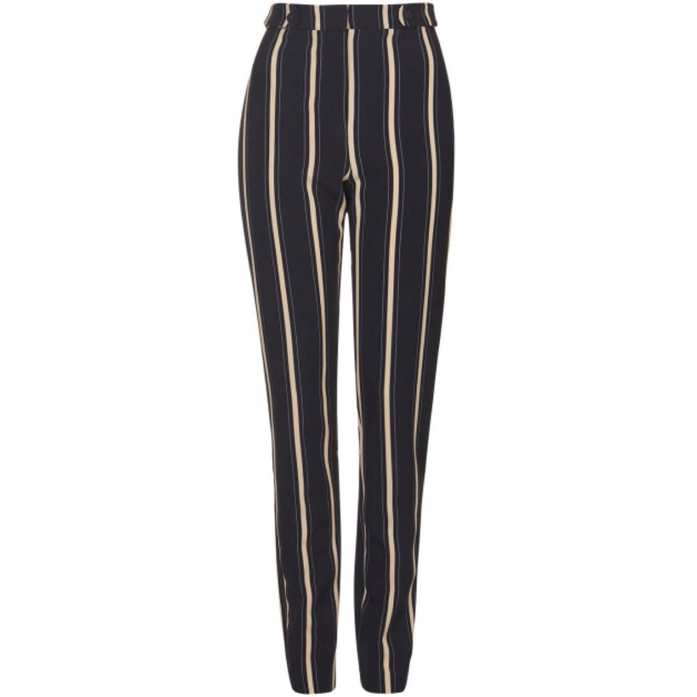 Topshop Cigarette trousers with vertical stripes